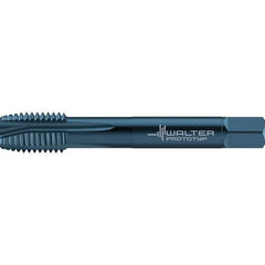 Walter-Prototyp - 7/8-9 UNC 4 Flute 2B Plug Spiral Point Tap - High Speed Steel, Oxide Finish, Right Hand Thread, Series TC217 - Exact Industrial Supply