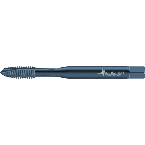 Walter-Prototyp - 1/4-20 UNC 3 Flute 2B Plug Spiral Point Tap - High Speed Steel, Oxide Finish, Right Hand Thread, Series TC217 - Exact Industrial Supply