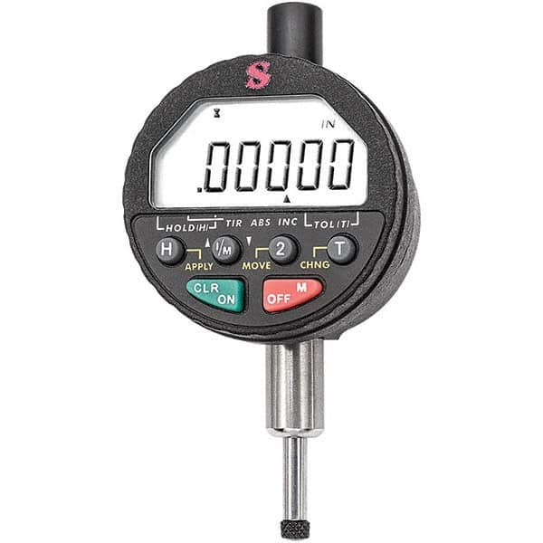 Starrett - Electronic Test Indicators Resolution (Decimal Inch): 0.00005 Minimum Measurement (Decimal Inch): 0.0000 - All Tool & Supply