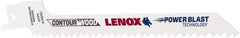 Lenox - 6" Long x 7/16" Thick, Bi-Metal Reciprocating Saw Blade - Tapered Profile, 6 TPI, Toothed Edge, Universal Shank - All Tool & Supply