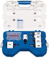 Lenox - 26 Piece, 3/4" to 2-1/2" Saw Diam, Electrician's Hole Saw Kit - Bi-Metal, Includes 6 Hole Saws - All Tool & Supply