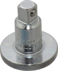 Proto - 3/8" Drive Round Head Ratchet Spinner - Chrome Finish, 1-1/2" OAL, Knurled Head - All Tool & Supply