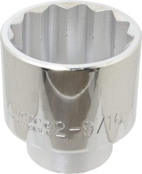 Proto - 2-9/16", 1" Drive, Standard Hand Socket - 12 Points, 4-1/8" OAL - All Tool & Supply