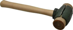 Garland - 2-3/4 Lb Head 1-3/4" Face Rawhide Split Head Hammer - 12-3/4" OAL, Wood Handle - All Tool & Supply