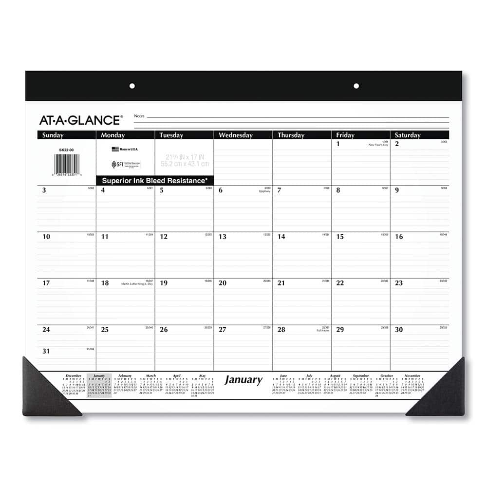 AT-A-GLANCE - Note Pads, Writing Pads & Notebooks Writing Pads & Notebook Type: Desk Pad Size: 22 x 17 - All Tool & Supply