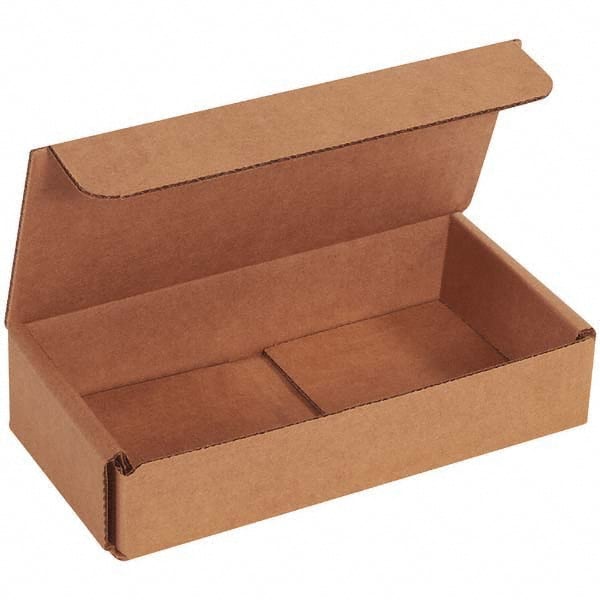 Made in USA - Pack of (50), 3-1/4" Wide x 6-1/2" Long x 1-1/4" High Corrugated Shipping Boxes - All Tool & Supply