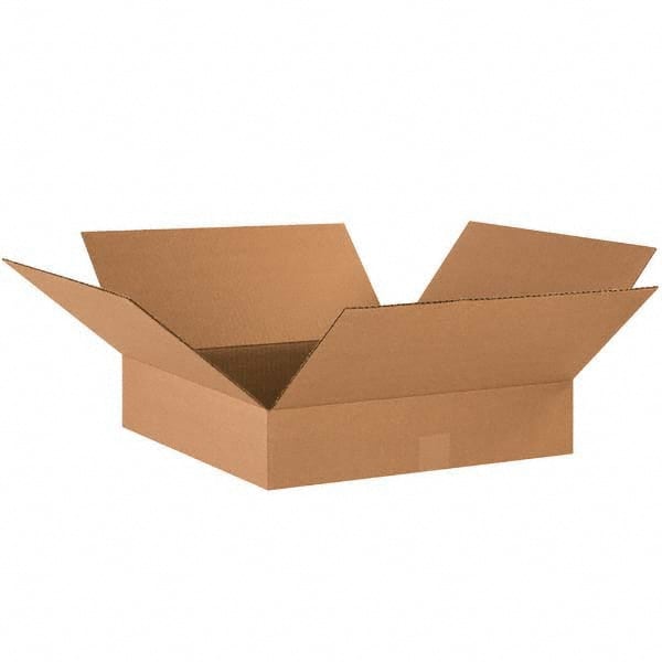 Made in USA - Pack of (25), 18" Wide x 18" Long x 3" High Corrugated Shipping Boxes - All Tool & Supply