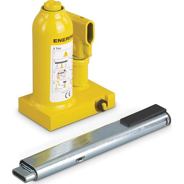 Enerpac - Manual Bottle, Screw, Ratchet & Hydraulic Jacks Type: Hydraulic Bottle Jack Load Capacity (Ton): 3 (Inch) - All Tool & Supply