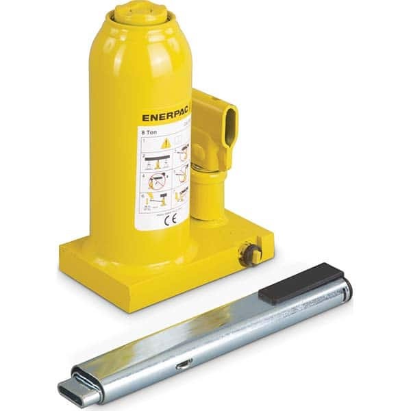 Enerpac - Manual Bottle, Screw, Ratchet & Hydraulic Jacks Type: Hydraulic Bottle Jack Load Capacity (Ton): 8 (Inch) - All Tool & Supply