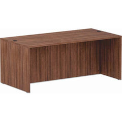 ALERA - Office Desks Type: Straight Front Desk Shell Color: Modern Walnut - All Tool & Supply