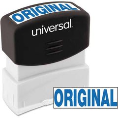 UNIVERSAL - Pre-inked Stock Stamps Type: Message Message: ORIGINAL - All Tool & Supply