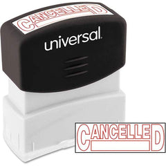 UNIVERSAL - Pre-inked Stock Stamps Type: Message Message: CANCELLED - All Tool & Supply