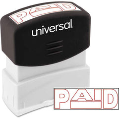 UNIVERSAL - Pre-inked Stock Stamps Type: Message Message: PAID - All Tool & Supply