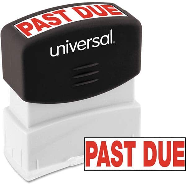 UNIVERSAL - Pre-inked Stock Stamps Type: Message Message: PAST DUE - All Tool & Supply