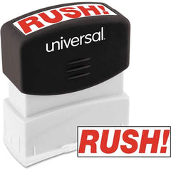 UNIVERSAL - Pre-inked Stock Stamps Type: Message Message: RUSH - All Tool & Supply