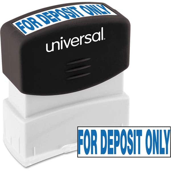 UNIVERSAL - Pre-inked Stock Stamps Type: Message Message: for DEPOSIT ONLY - All Tool & Supply