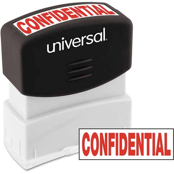 UNIVERSAL - Pre-inked Stock Stamps Type: Message Message: CONFIDENTIAL - All Tool & Supply