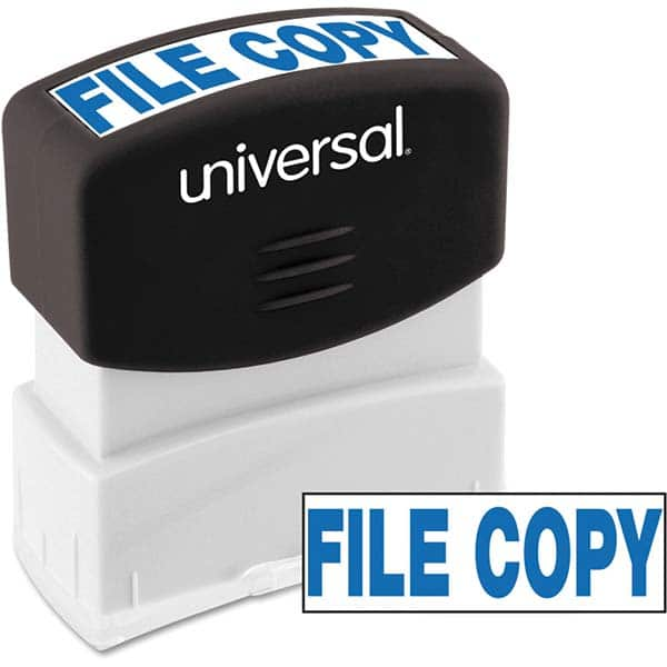 UNIVERSAL - Pre-inked Stock Stamps Type: Message Message: FILE COPY - All Tool & Supply