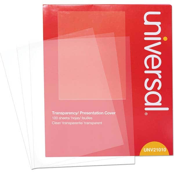 UNIVERSAL - Transparency Films & Sleeves Audio Visual Conference Accessory Type: Transparency Sleeves For Use With: Laser Copiers & Printers - All Tool & Supply