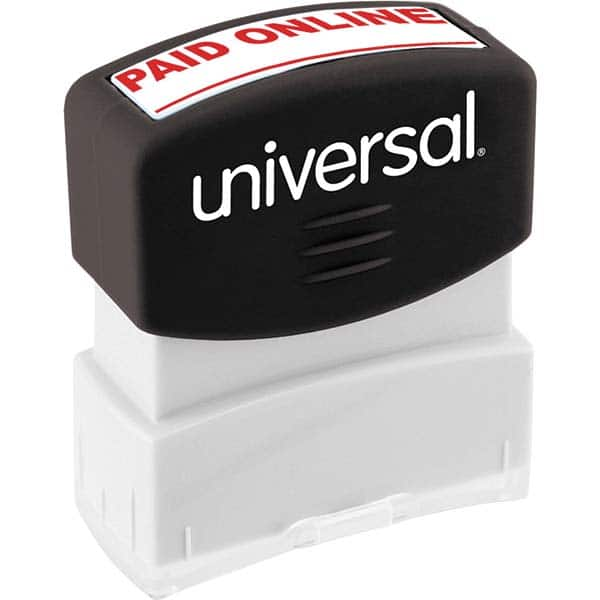 UNIVERSAL - Pre-inked Stock Stamps Type: Message Message: PAID ONLINE - All Tool & Supply