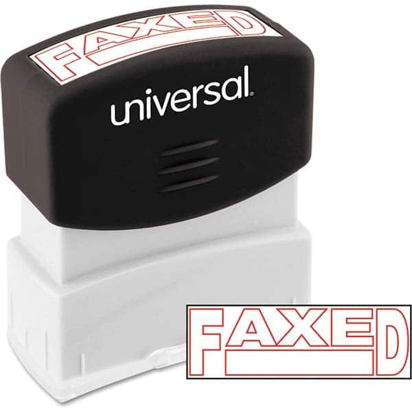 UNIVERSAL - Pre-inked Stock Stamps Type: Message Message: FAXED - All Tool & Supply