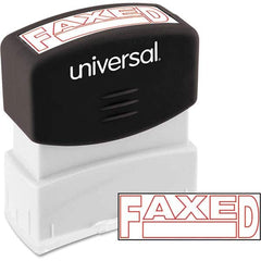 UNIVERSAL - Pre-inked Stock Stamps Type: Message Message: FAXED - All Tool & Supply