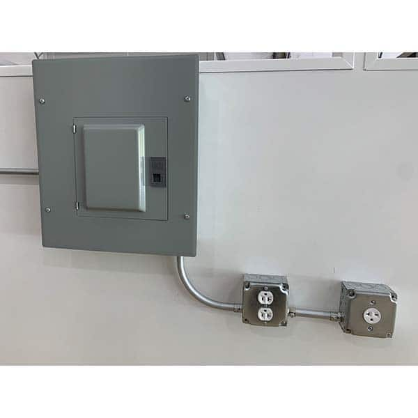 Panel Built - Temporary Structure Parts & Accessories Type: Wiring Additional Information: Outlet Boxes; Switches; Wiring; Conduit Fit Into Binder Post - All Tool & Supply