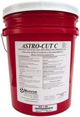 Monroe Fluid Technology - Astro-Cut C, 5 Gal Pail Cutting & Grinding Fluid - Water Soluble, For CNC Milling, Drilling, Tapping, Turning - All Tool & Supply