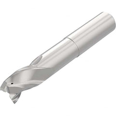 Niagara Cutter - 1/2", 3/4" LOC, 1/2" Shank Diam, 3-1/2" OAL, 3 Flute Solid Carbide Square End Mill - All Tool & Supply