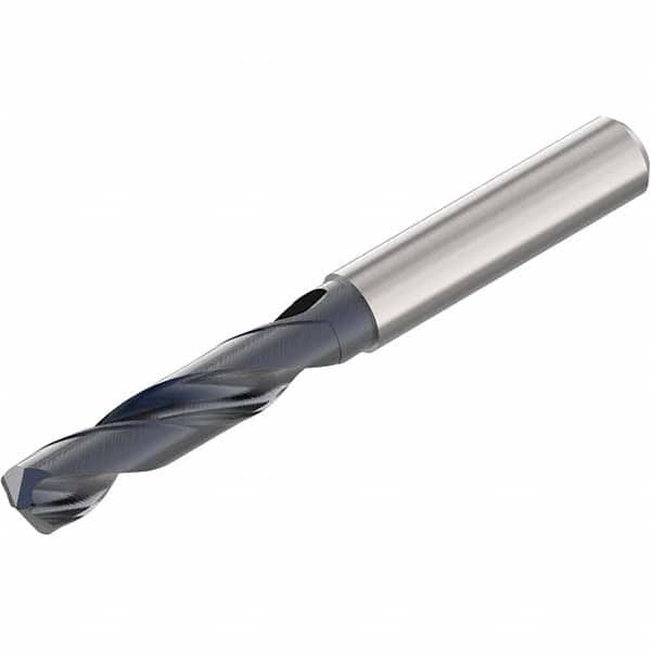 Seco - 12.9mm 140° Spiral Flute Solid Carbide Screw Machine Drill Bit - All Tool & Supply