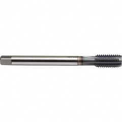 Emuge - M12x1.50 Metric Fine 6H 0 Flute TiCN Finish Powdered Metal Machine Tap - All Tool & Supply