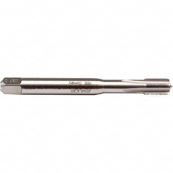 Emuge - M10x0.75 Metric Fine 6H 0 Flute Bright Finish Cobalt Machine Tap - All Tool & Supply