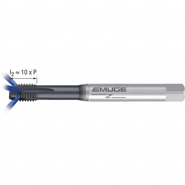 Emuge - M5x0.80 Metric 6H 0 Flute GLT-1 Finish Powdered Metal Spiral Point Tap - All Tool & Supply