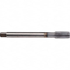 Emuge - M18x1.50 Metric Fine 0 Flute TiCN Finish Powdered Metal Spiral Point Tap - All Tool & Supply