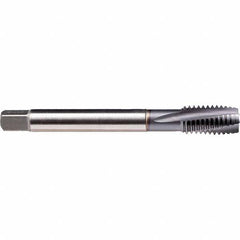 Emuge - 1-8 UNC 3B 3 Flute TiCN Finish Cobalt Spiral Point Tap - Exact Industrial Supply