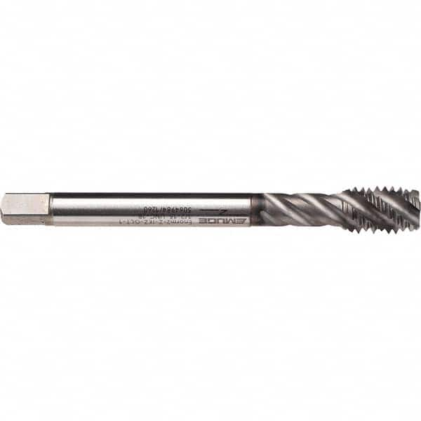 Spiral Flute Tap: 3/4-16, UNF, 5 Flute, Bottoming, 3B Class of Fit, Cobalt, GLT-1 Finish 4.331″ OAL, Right Hand Flute, Right Hand Thread, H4, Series CU99C410