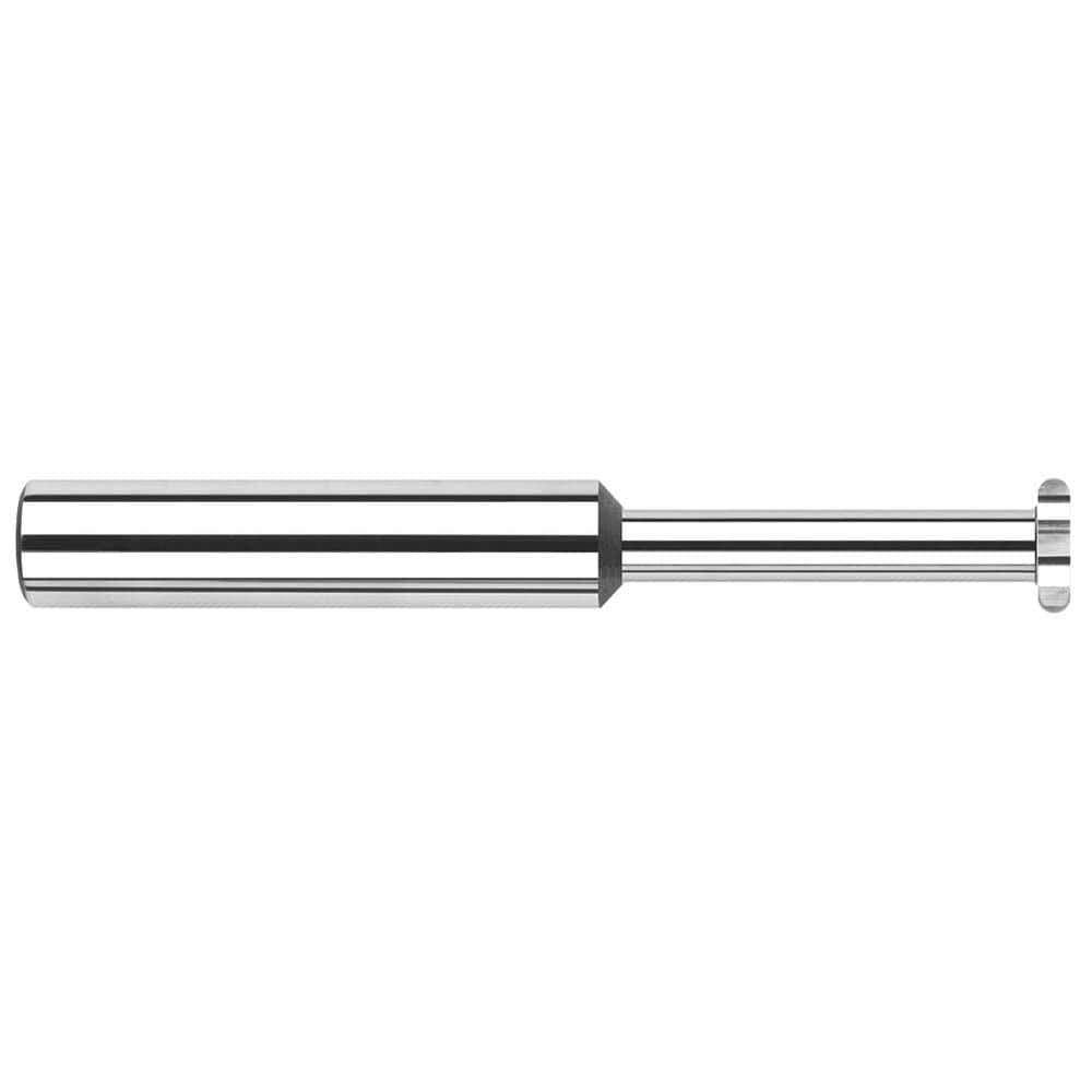 Harvey Tool - 1/4" Cut Diam, 0.0624" Cut Width, 1/4" Shank, Straight-Tooth Woodruff Keyseat Cutter - Exact Industrial Supply