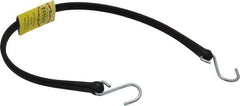 The Perfect Bungee - Heavy Duty Tie Down with S Hook - 36" OAL, Black - All Tool & Supply