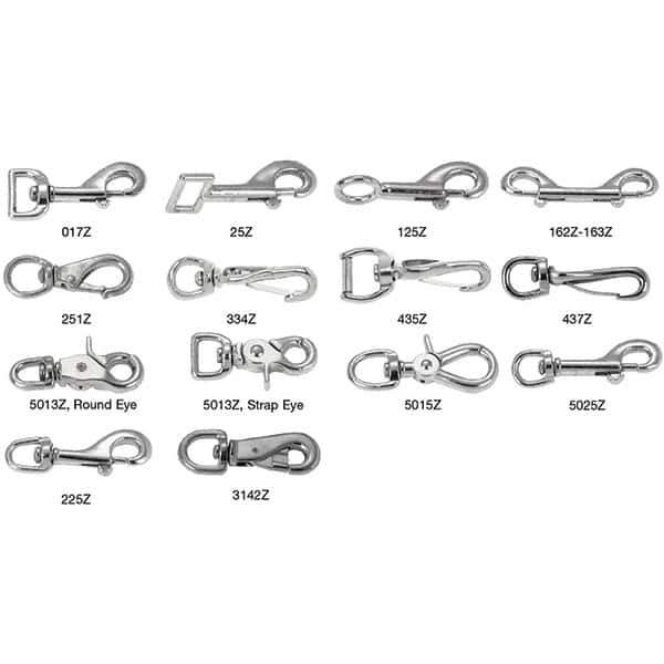 Campbell - 3-1/2" Long Bolt Snap - Nickel Plated with 3/8" Snap Opening - All Tool & Supply