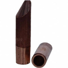 Tuffaloy - Spot Welder Tips For Use With: 7RW Electrode Holder Type: Straight Tip D Nose (Offset) - All Tool & Supply