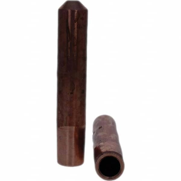 Spot Welder Tips; Tip Type: Straight Tip E Nose (Truncated); Material: RWMA Class 1 - C15000; Type: Straight Tip E Nose (Truncated)