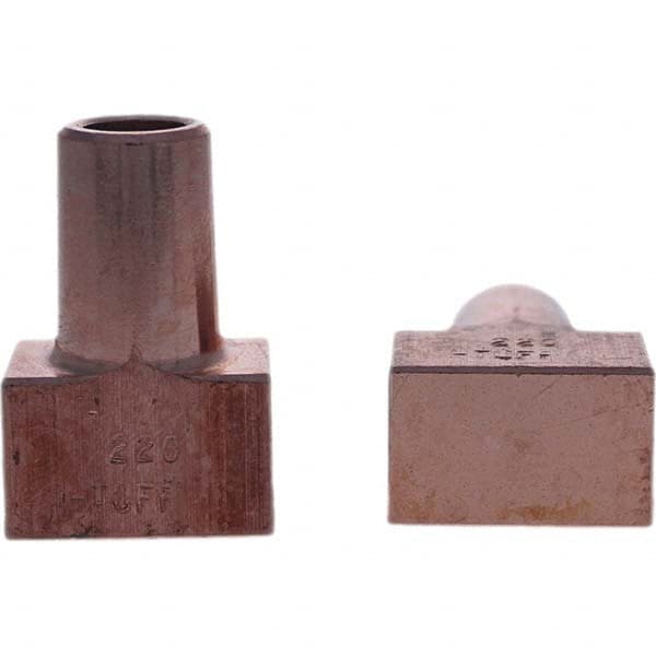 Tuffaloy - Spot Welder Tips For Use With: 5RW Electrode Holder Type: Backup Electrode Rectangular Face - All Tool & Supply