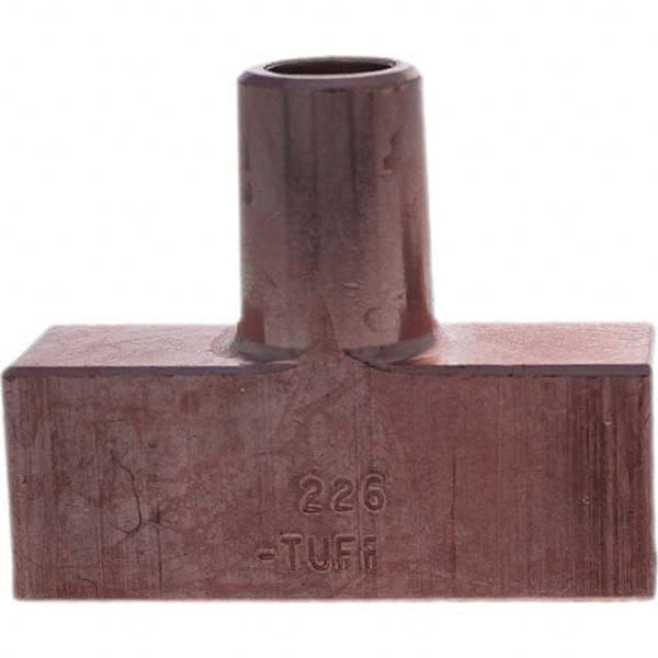 Tuffaloy - Spot Welder Tips For Use With: 5RW Electrode Holder Type: Backup Electrode Rectangular Face - All Tool & Supply