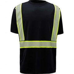 GSS Safety - Size XL Black & Silver High Visibility Short Sleeve T-Shirt - All Tool & Supply