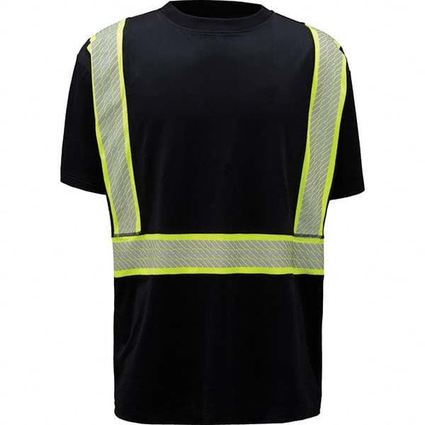 GSS Safety - Size 3XL Black & Silver High Visibility Short Sleeve T-Shirt - All Tool & Supply