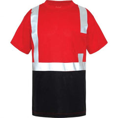 GSS Safety - Size 5XL Red, Black & Silver High Visibility Short Sleeve T-Shirt - All Tool & Supply