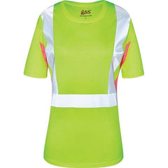 GSS Safety - Size 2XL Lime, Pink & Silver High Visibility Short Sleeve T-Shirt - All Tool & Supply