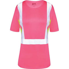 GSS Safety - Size M Pink, Lime & Silver High Visibility Short Sleeve T-Shirt - All Tool & Supply