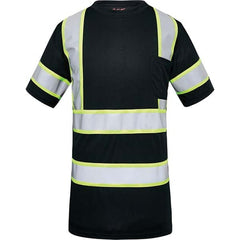 GSS Safety - Size XL Black & Silver High Visibility Short Sleeve T-Shirt - All Tool & Supply