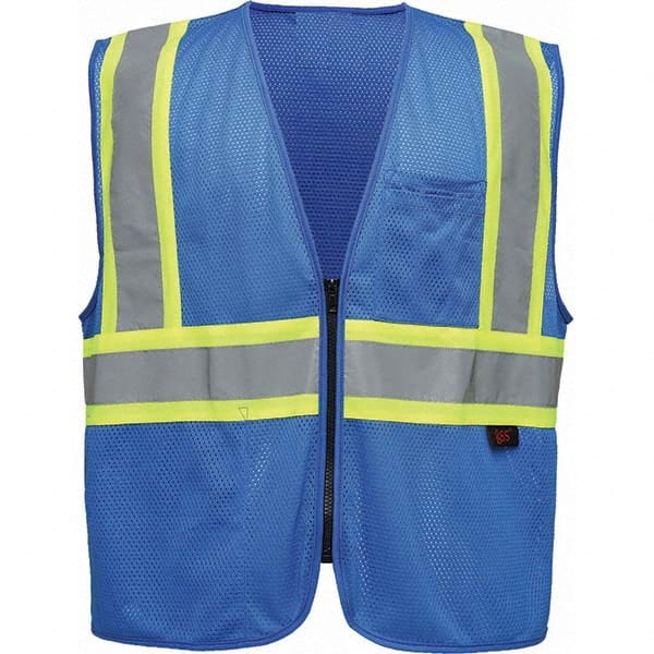 GSS Safety - Size 4X/5X L Blue Mesh General Purpose High Visibility Vest - All Tool & Supply